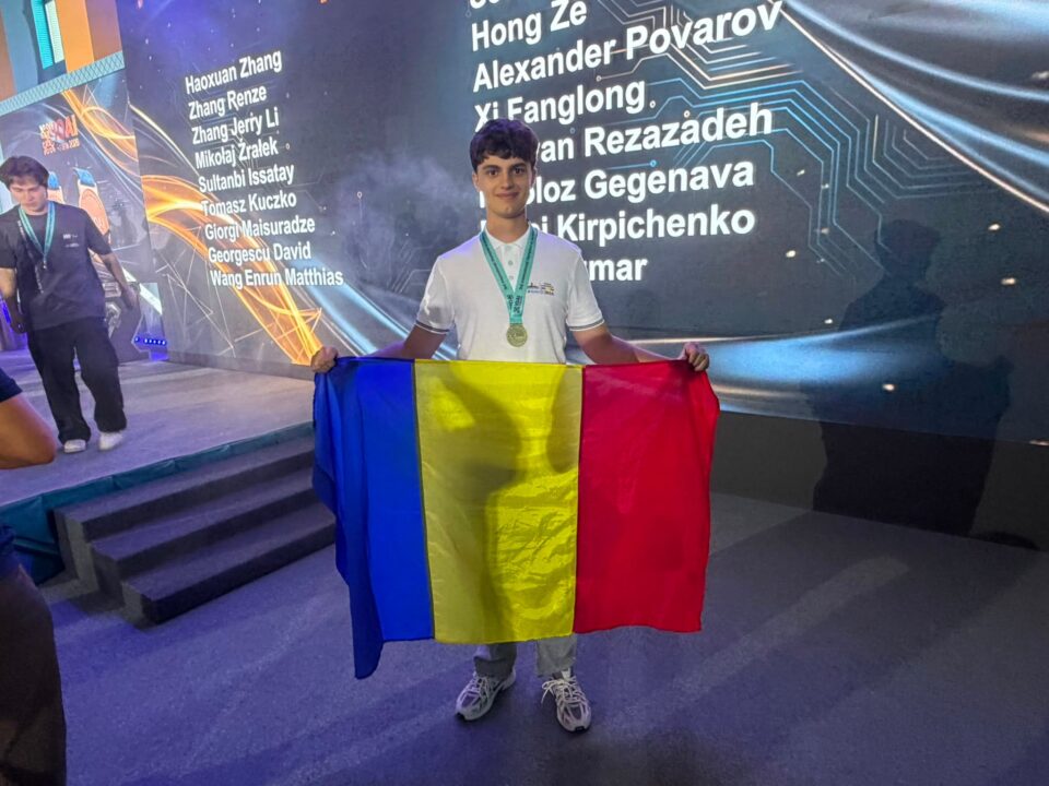 Elev din Timiș, medalie de aur la Olimpiada Internațională de Inteligență Artificială 2026