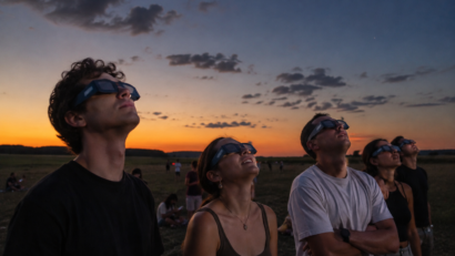 Eclipsa parțială de Soare și Perseide, observate alături de comunitatea UVT, la Lucareț