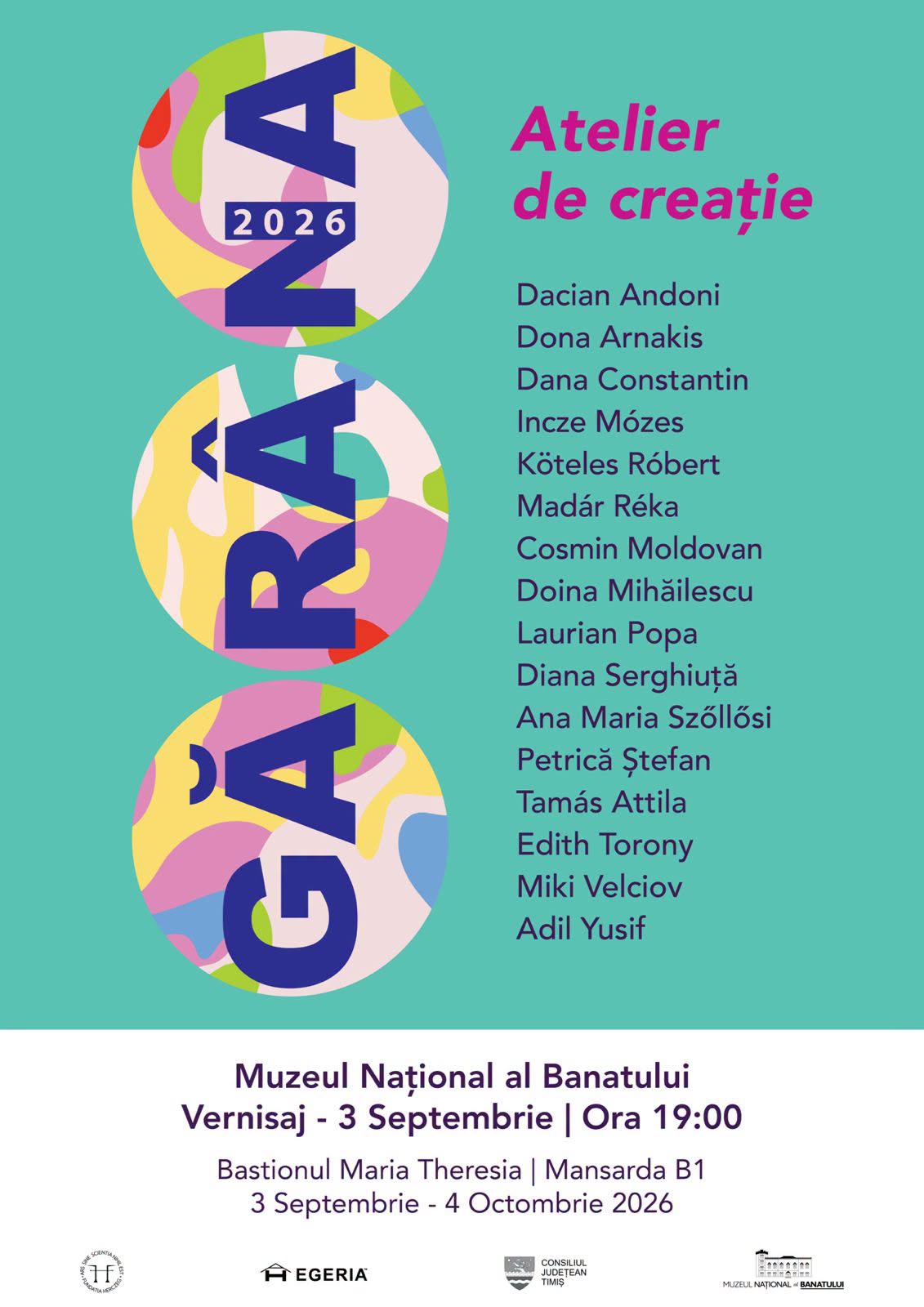 atelier de creatie garana 2026