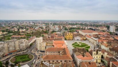 Fum în Timișoara după incendiile de vegetație din Serbia