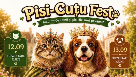 Pisi-Cuțu Fest, primul festival dedicat iubitorilor de câini și pisici, la Murani