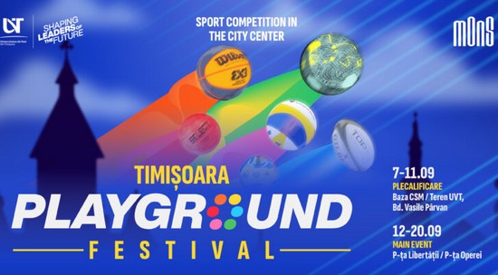 „Timișoara Playground Festival” aduce sportul în centrul orașului. Înscrierile pentru prima ediție sunt deschise