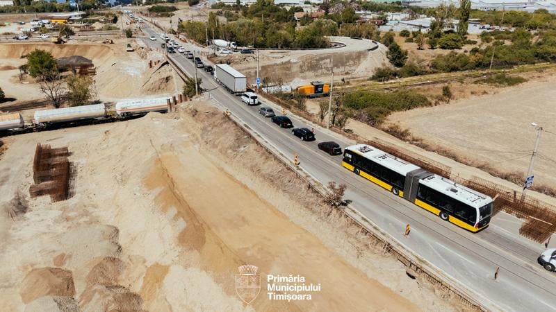 Pasajul Slavici–Polonă avansează. Circulația va fi reorganizată