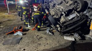 Bărbat încarcerat în urma unui accident la Ghiroda