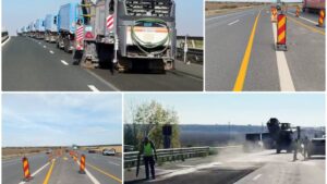 Lucrări pe A1, între Arad și Pecica; primele incidente în trafic
