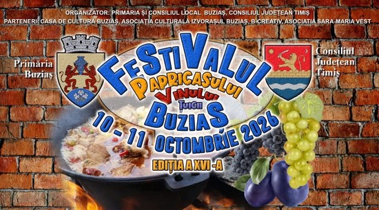 Festivalul Păpricaşului, Vinului și Țuicii, ediția 2026, la Buziaș